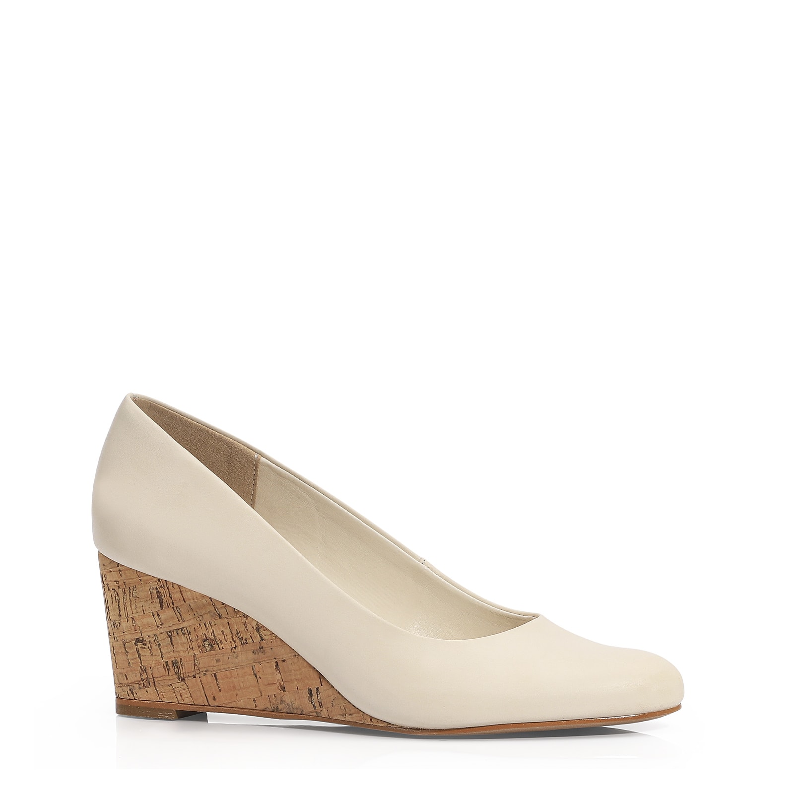 Anabela Couro Off White