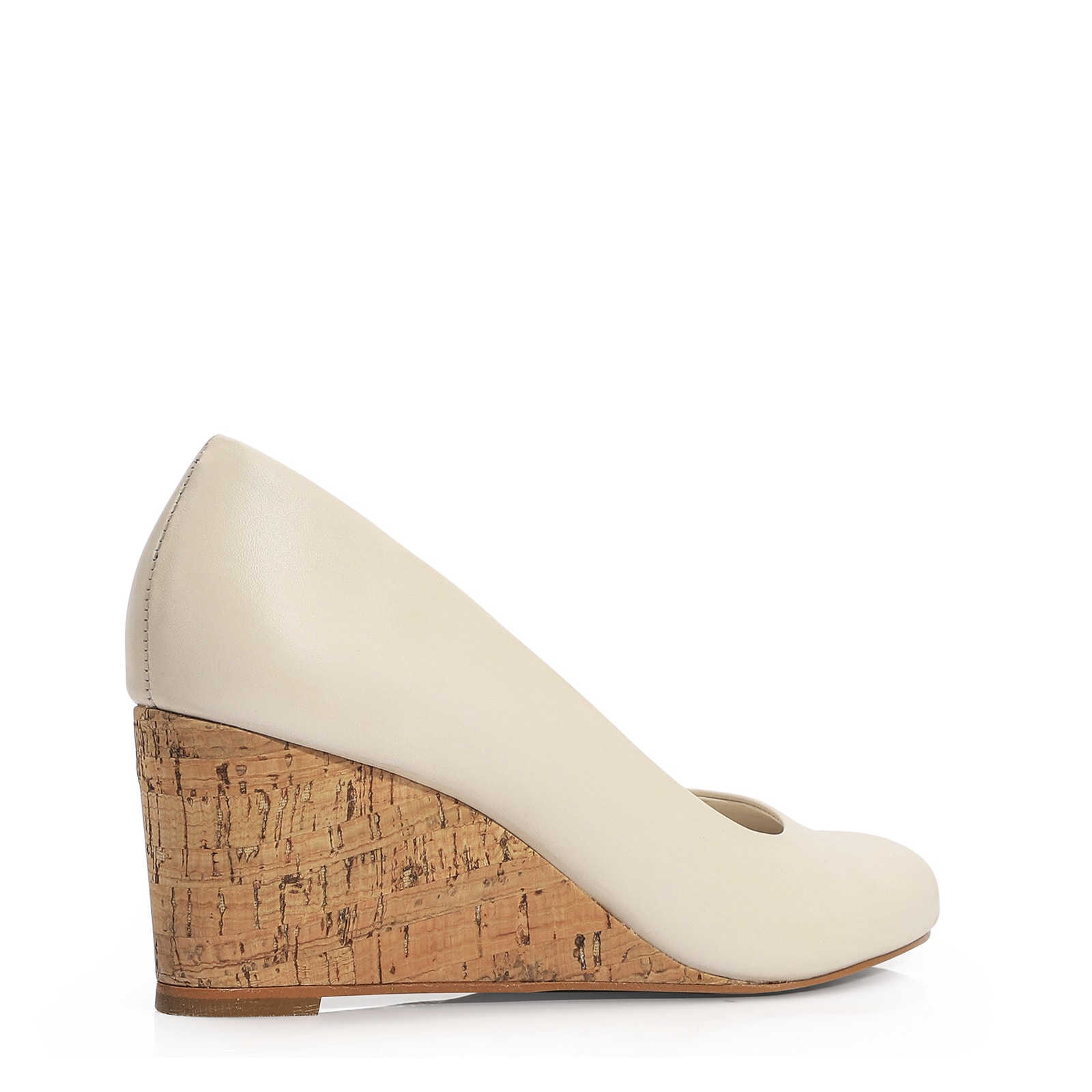 Anabela Couro Off White