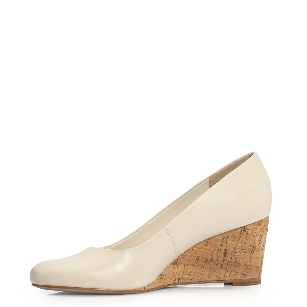 Anabela Couro Off White - imagem 4
