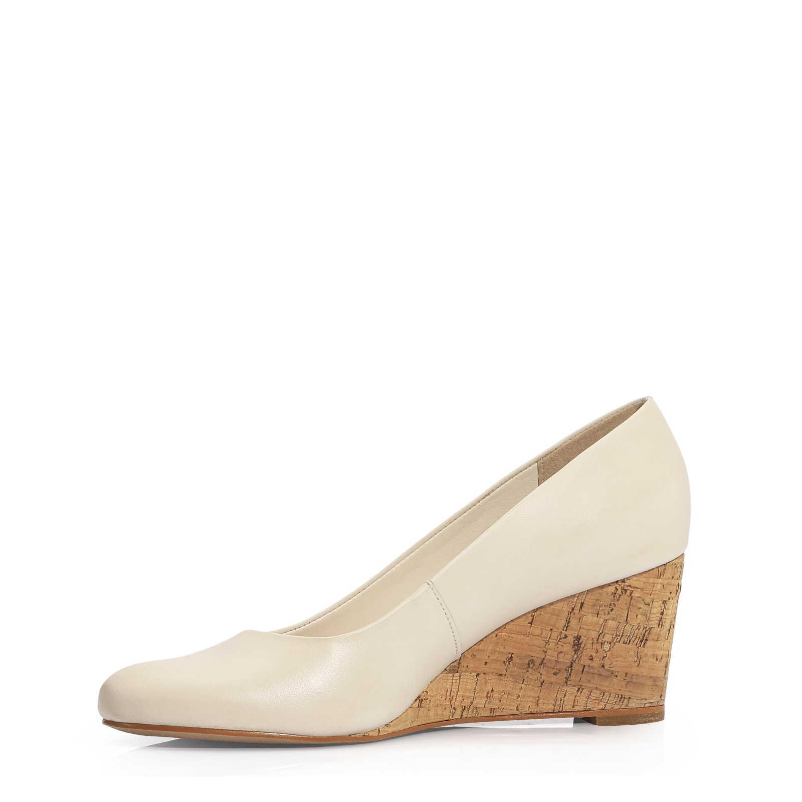 Anabela Couro Off White