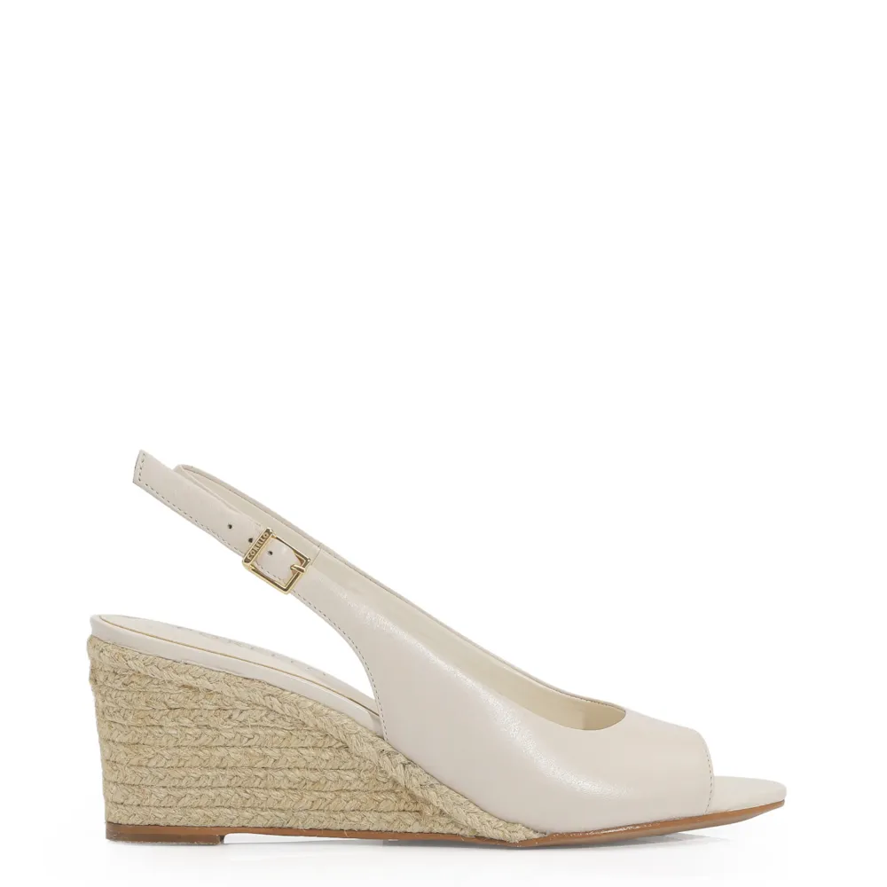 Anabela Couro Off White - imagem 3