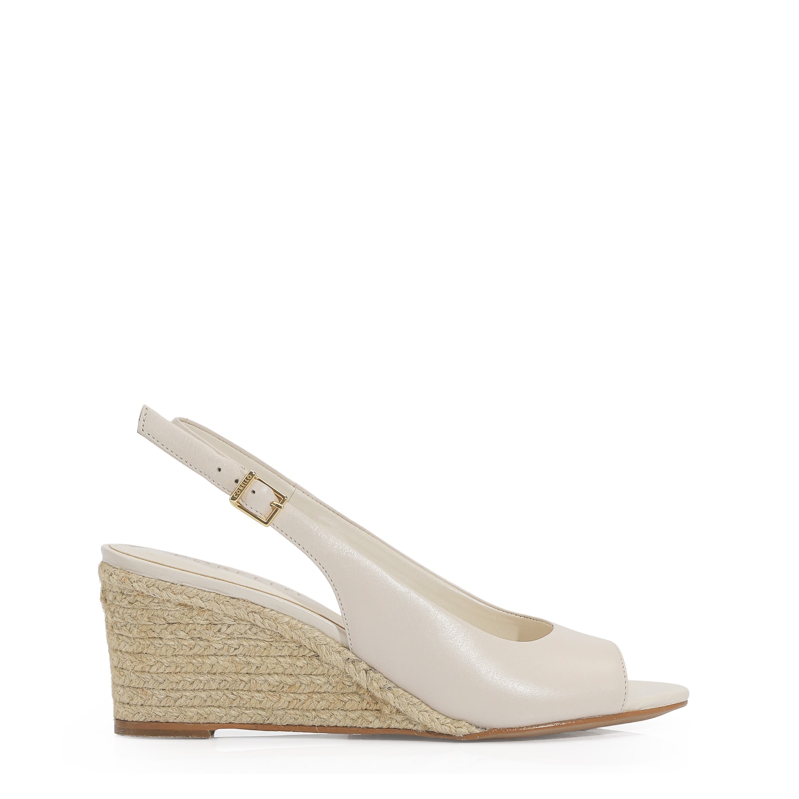 Anabela Couro Off White