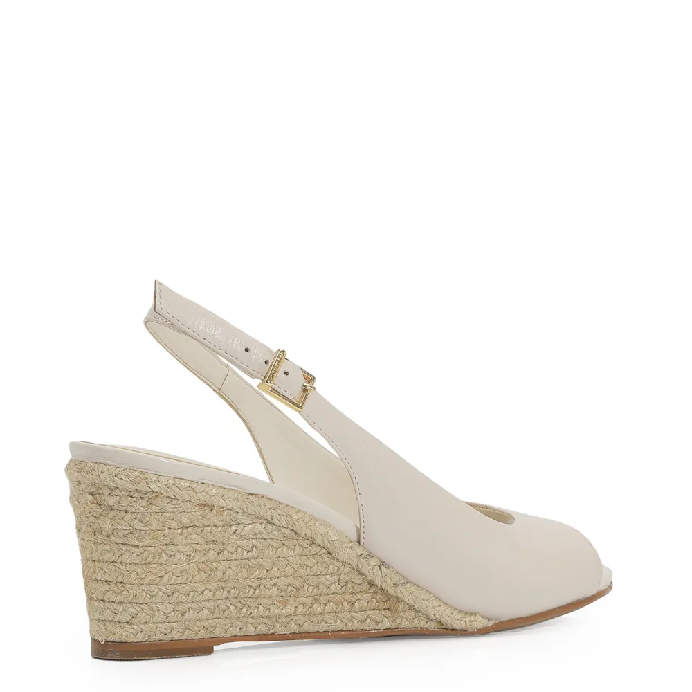 Anabela Couro Off White - imagem 4
