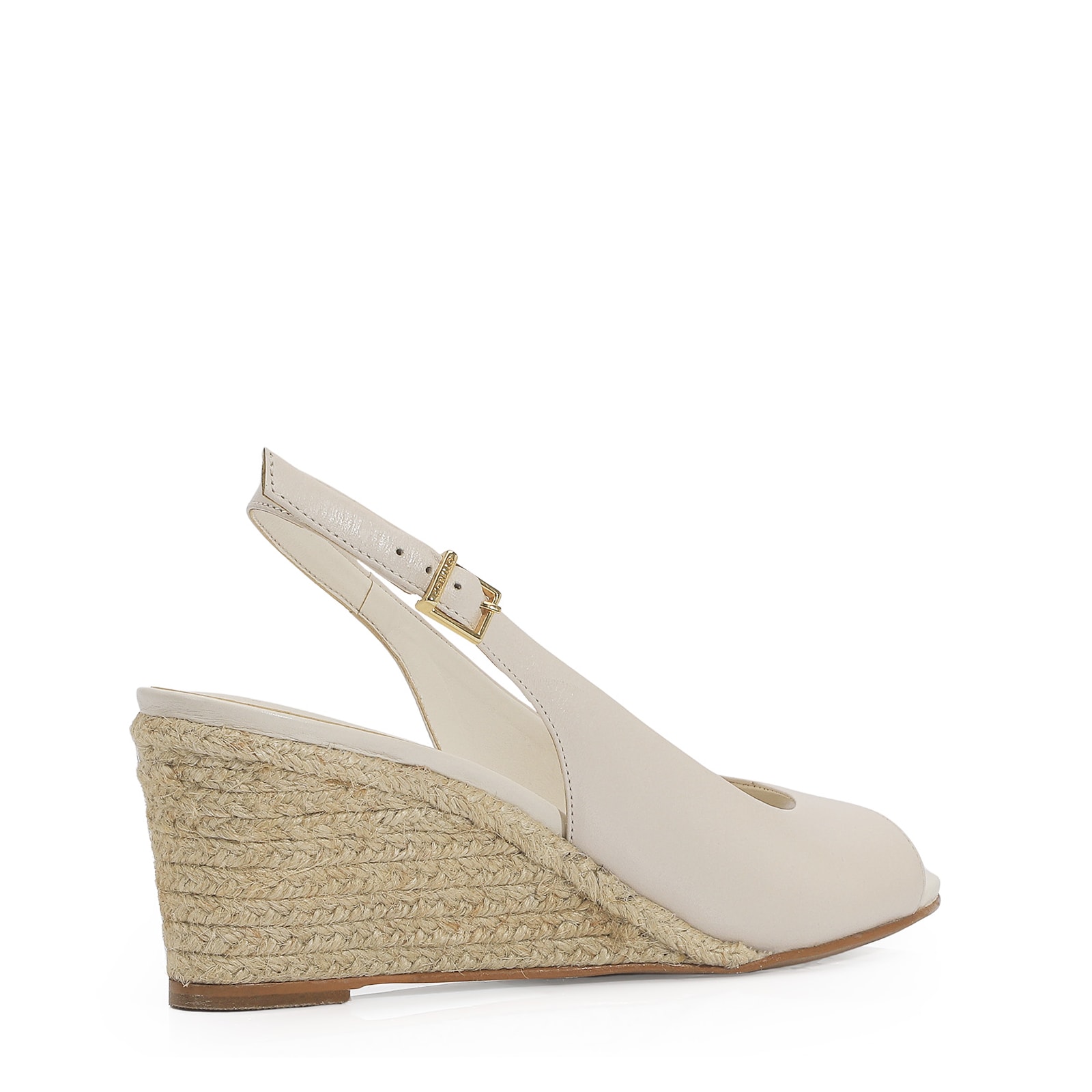 Anabela Couro Off White