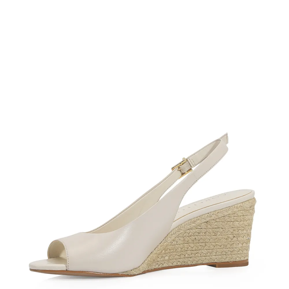 Anabela Couro Off White - imagem 5