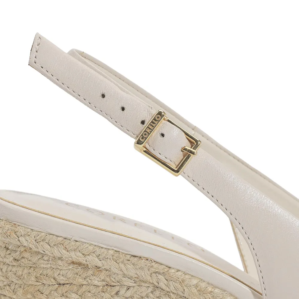 Anabela Couro Off White - imagem 7
