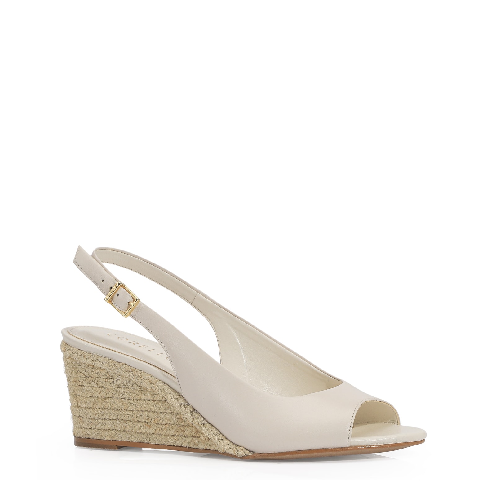 Anabela Couro Off White