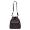 Bolsa Bucket Couro Marrom Escuro - imagem 3