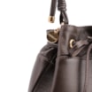 Bolsa Bucket Couro Marrom Escuro - imagem 5
