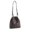 Bolsa Bucket Couro Marrom Escuro - imagem 2