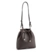 Bolsa Bucket Couro Marrom Escuro - imagem 2