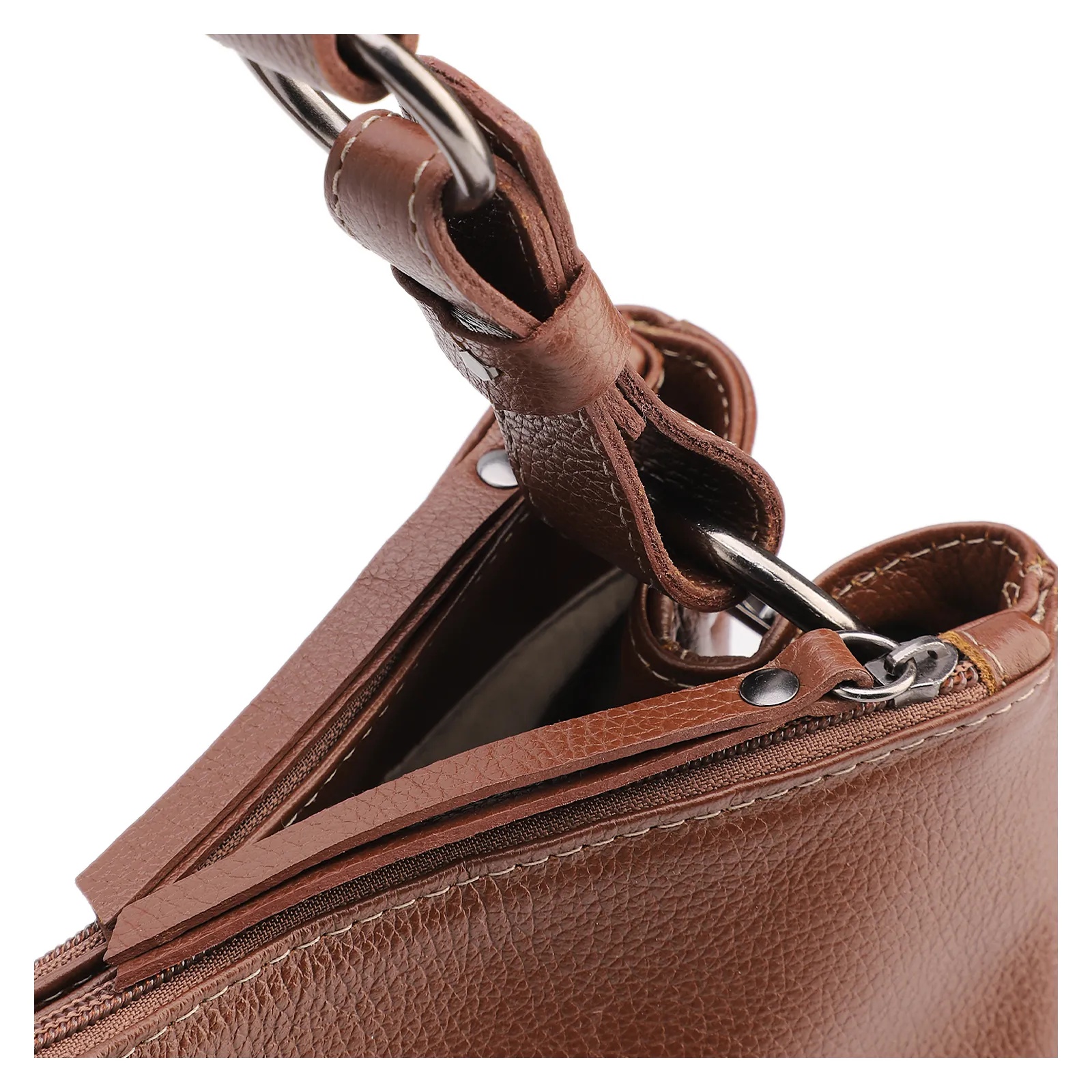 Bolsa Bucket Grande Couro Marrom