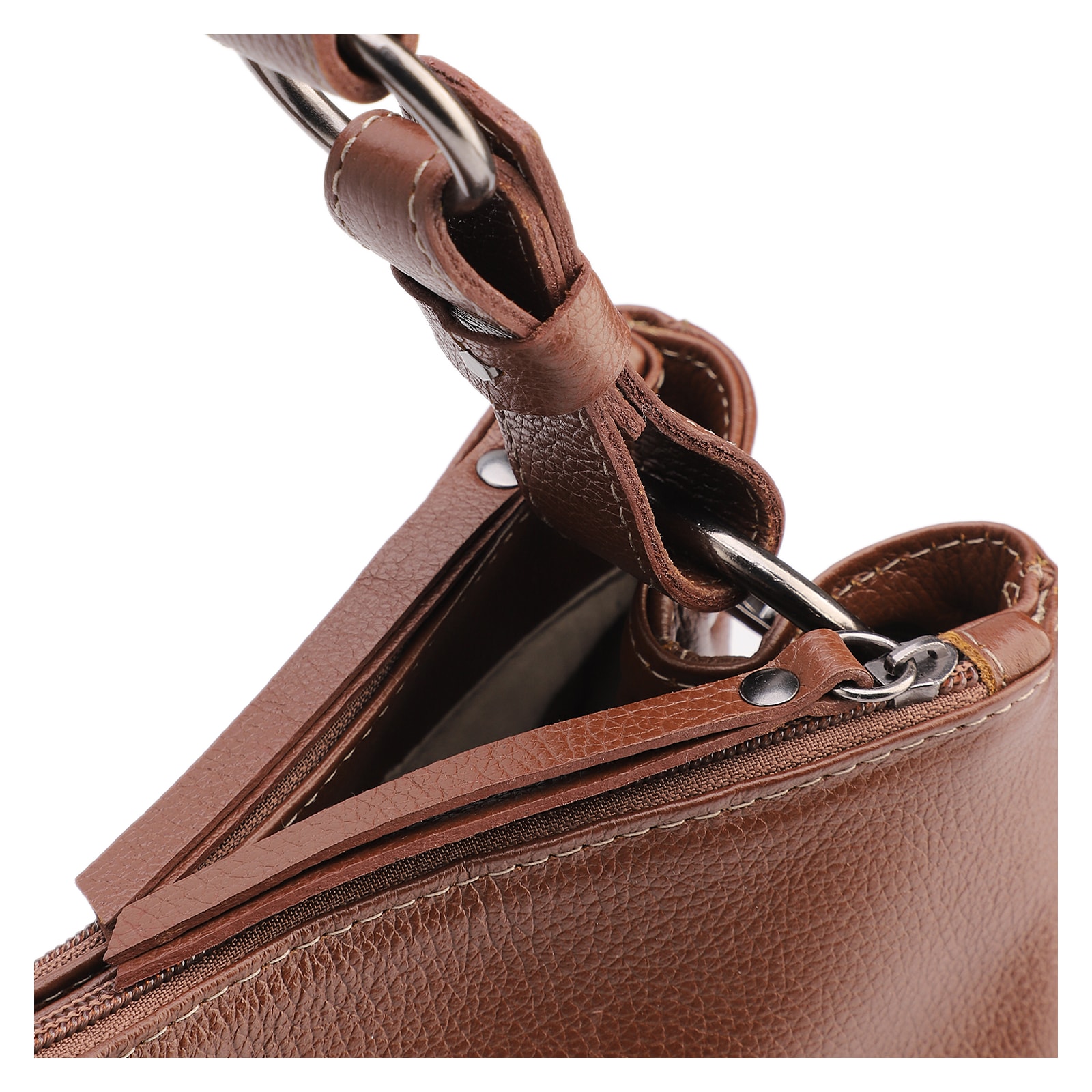 Bolsa Bucket Grande Couro Marrom