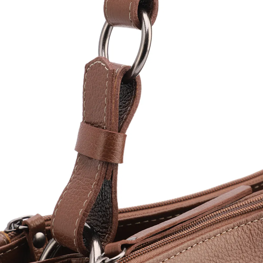 Bolsa Bucket Grande Couro Marrom - imagem 6