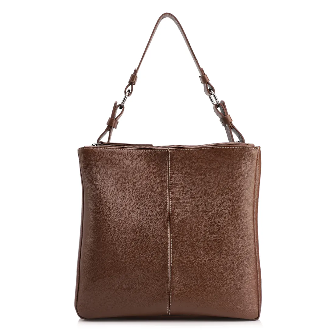 Bolsa Bucket Grande Couro Marrom