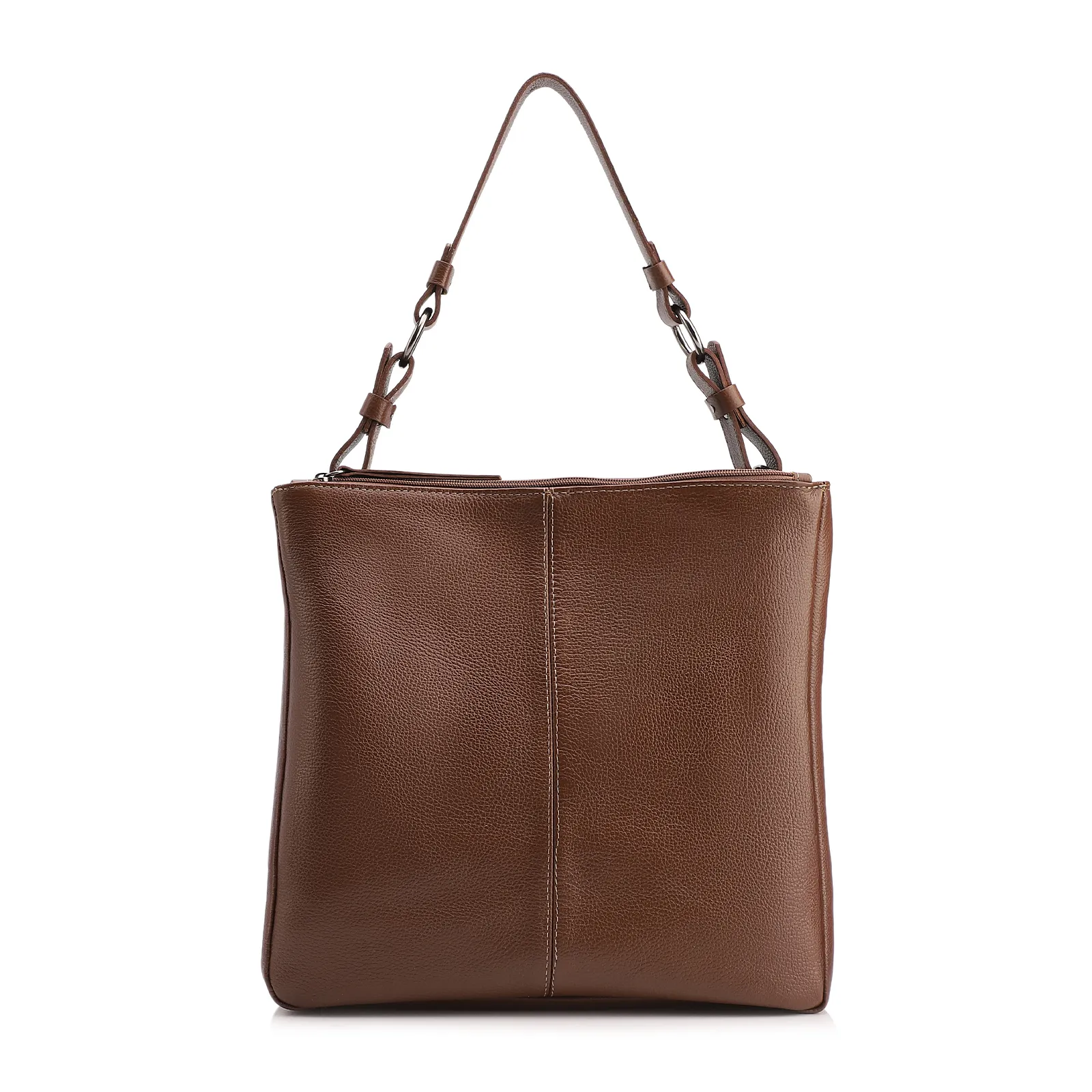 Bolsa Bucket Grande Couro Marrom