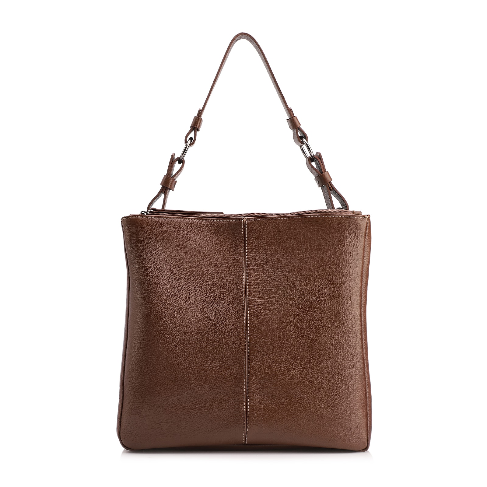 Bolsa Bucket Grande Couro Marrom