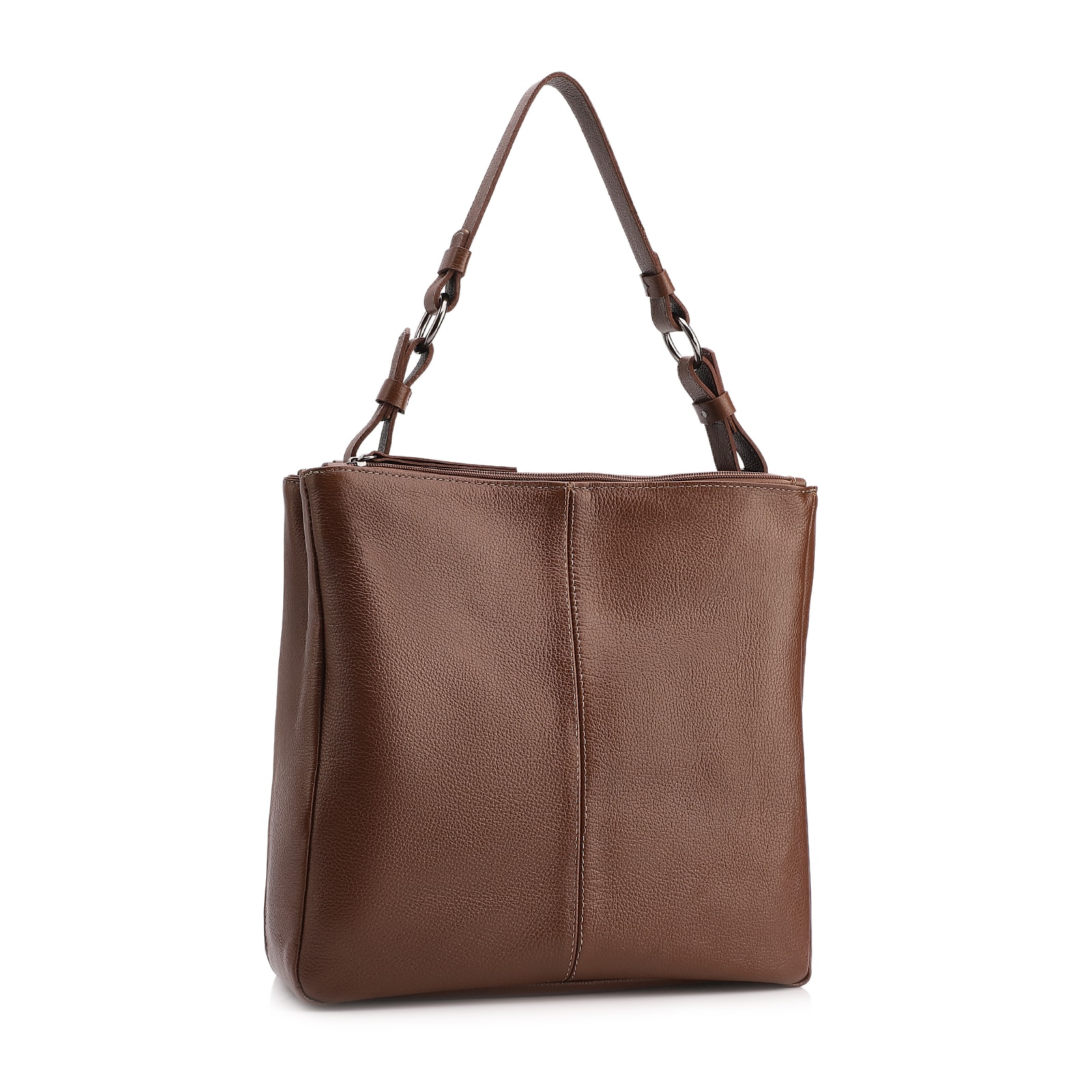 Bolsa Bucket Grande Couro Marrom