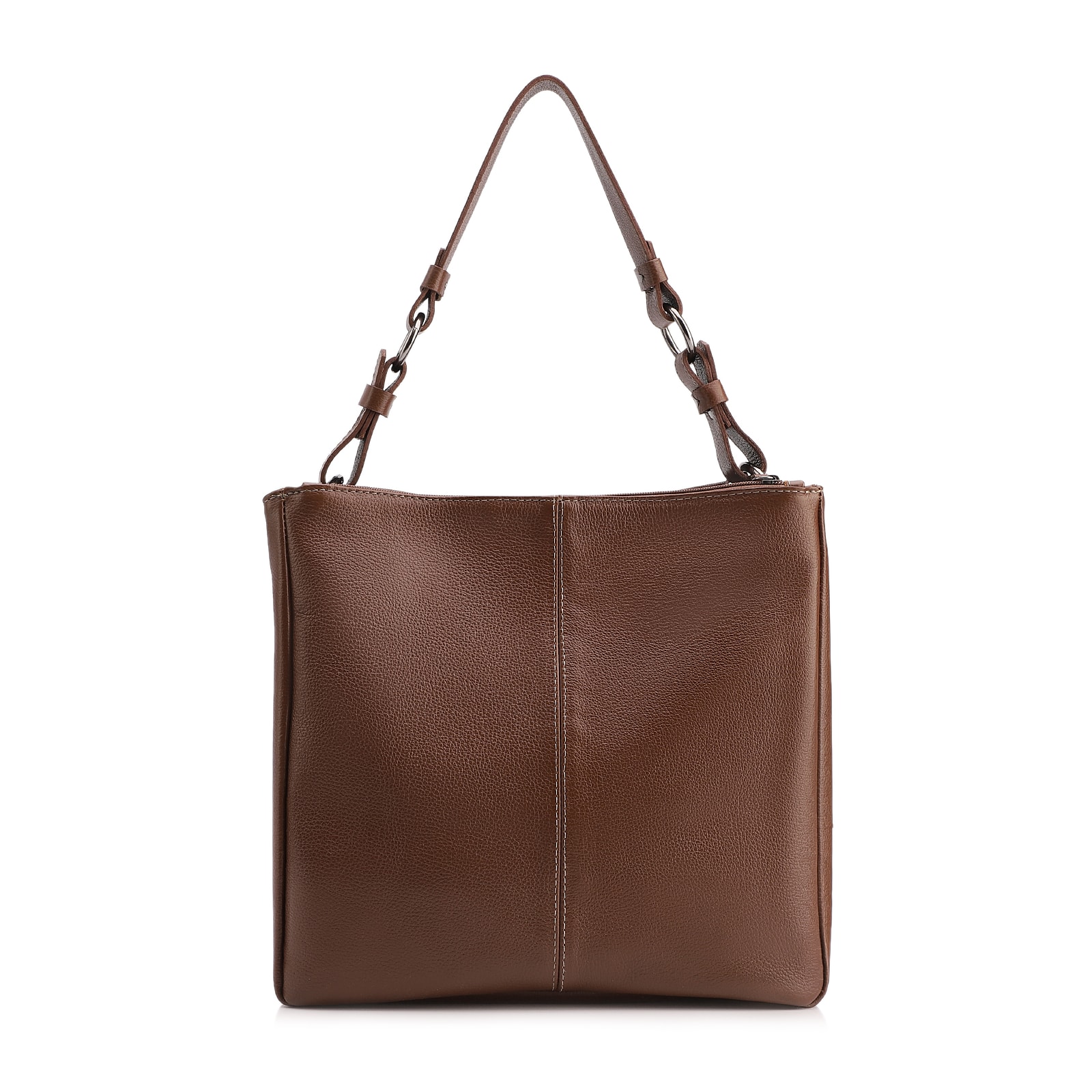 Bolsa Bucket Grande Couro Marrom
