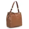Bolsa Bucket Grande Couro Marrom Claro - imagem 2