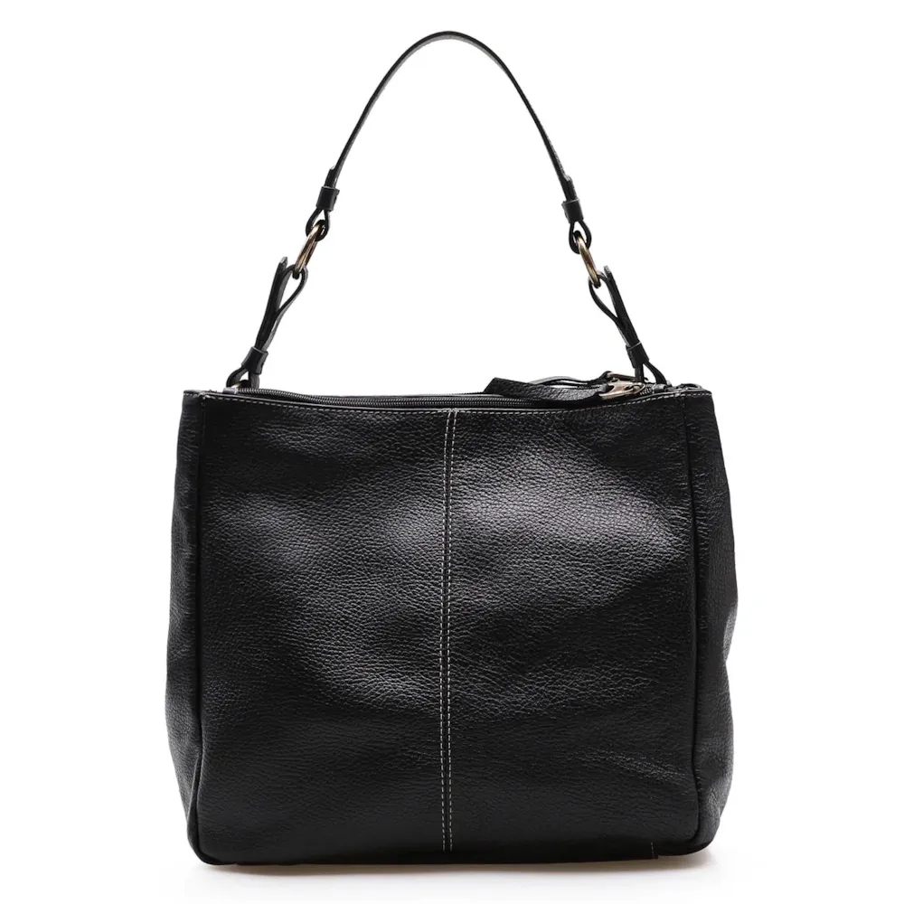 Bolsa Bucket Grande Couro Preto - imagem 4