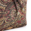 Bolsa Bucket Jacquard Paisley  /Couro Marrom Escuro - imagem 8