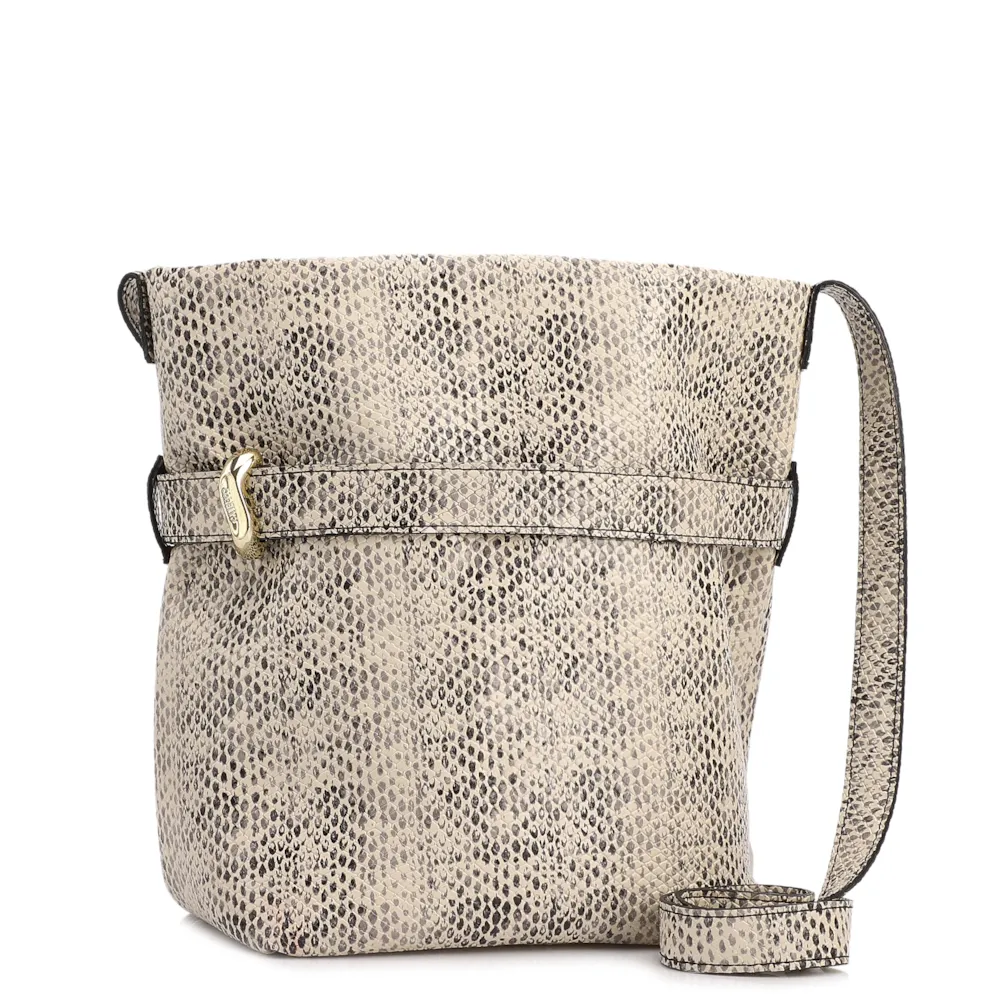 Bolsa Bucket Média Alt Python Aplicação Dourada - imagem 3