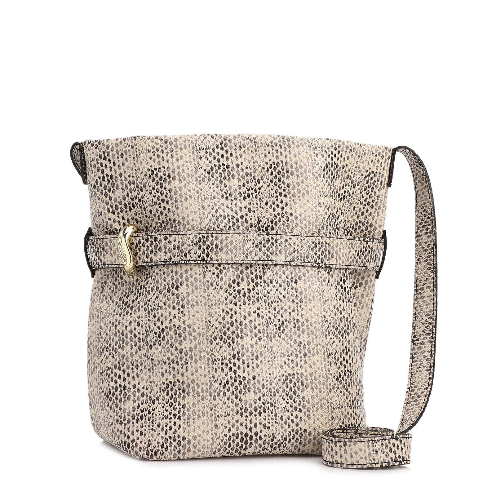 Bolsa Bucket Média Alt Python Aplicação Dourada