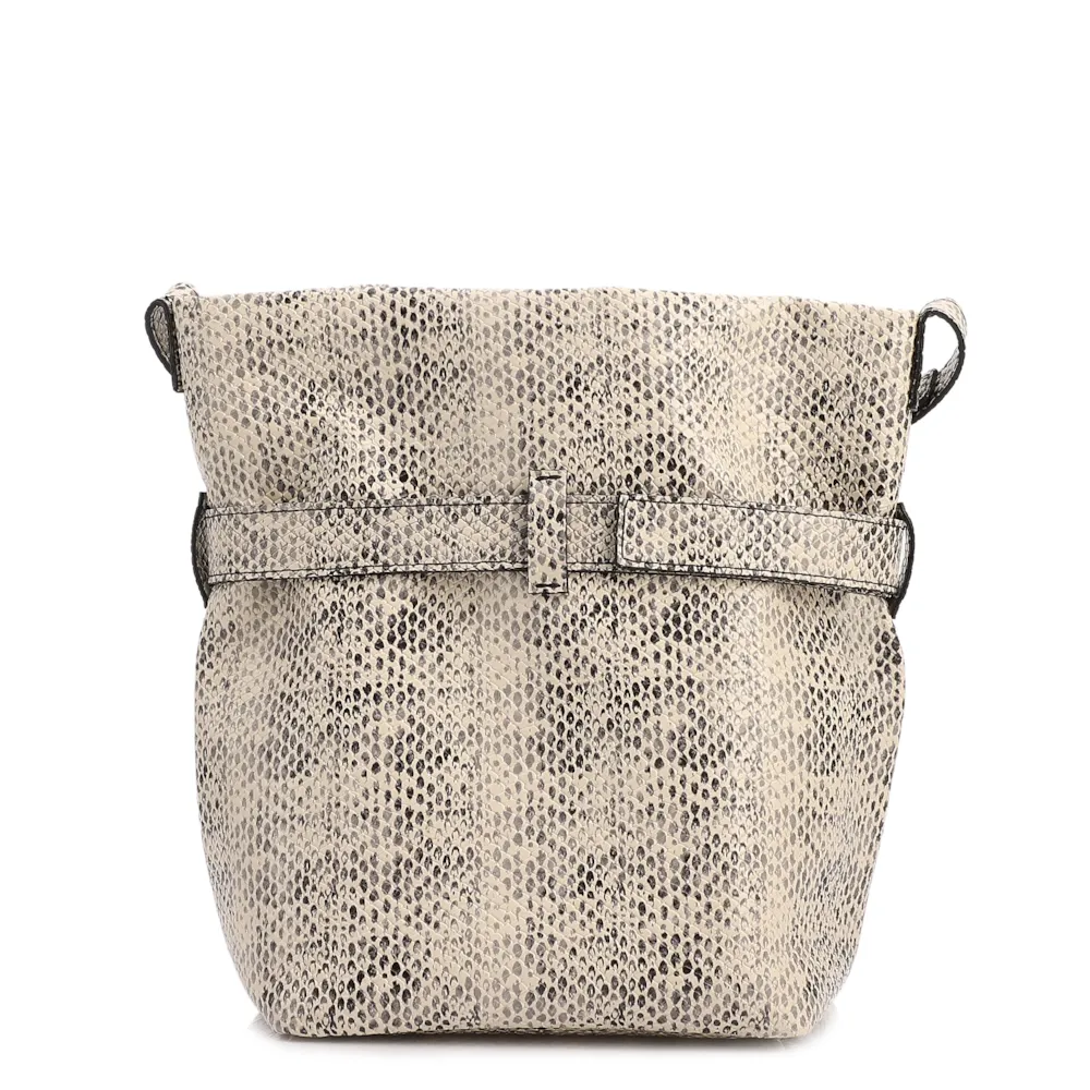 Bolsa Bucket Média Alt Python Aplicação Dourada - imagem 4