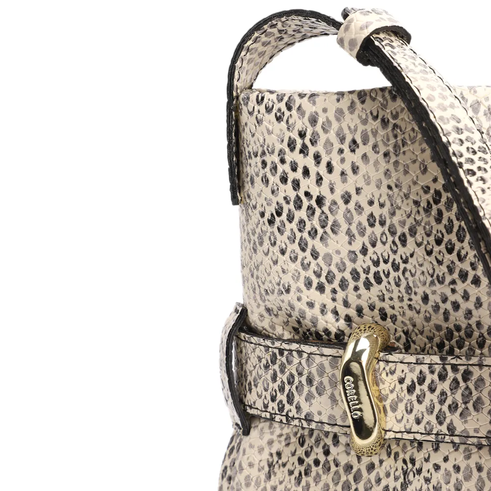 Bolsa Bucket Média Alt Python Aplicação Dourada - imagem 6