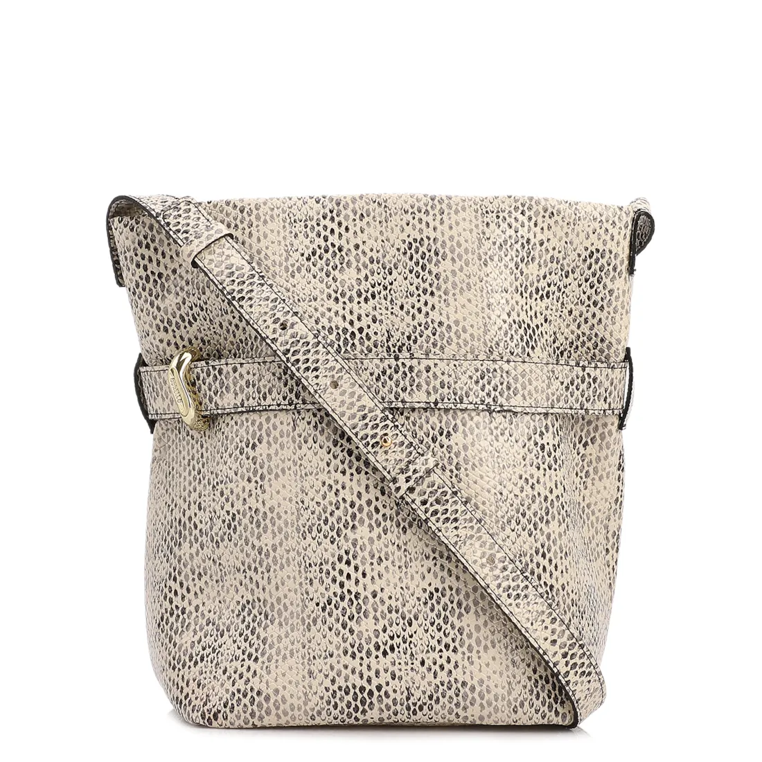 Bolsa Bucket Média Alt Python Aplicação Dourada