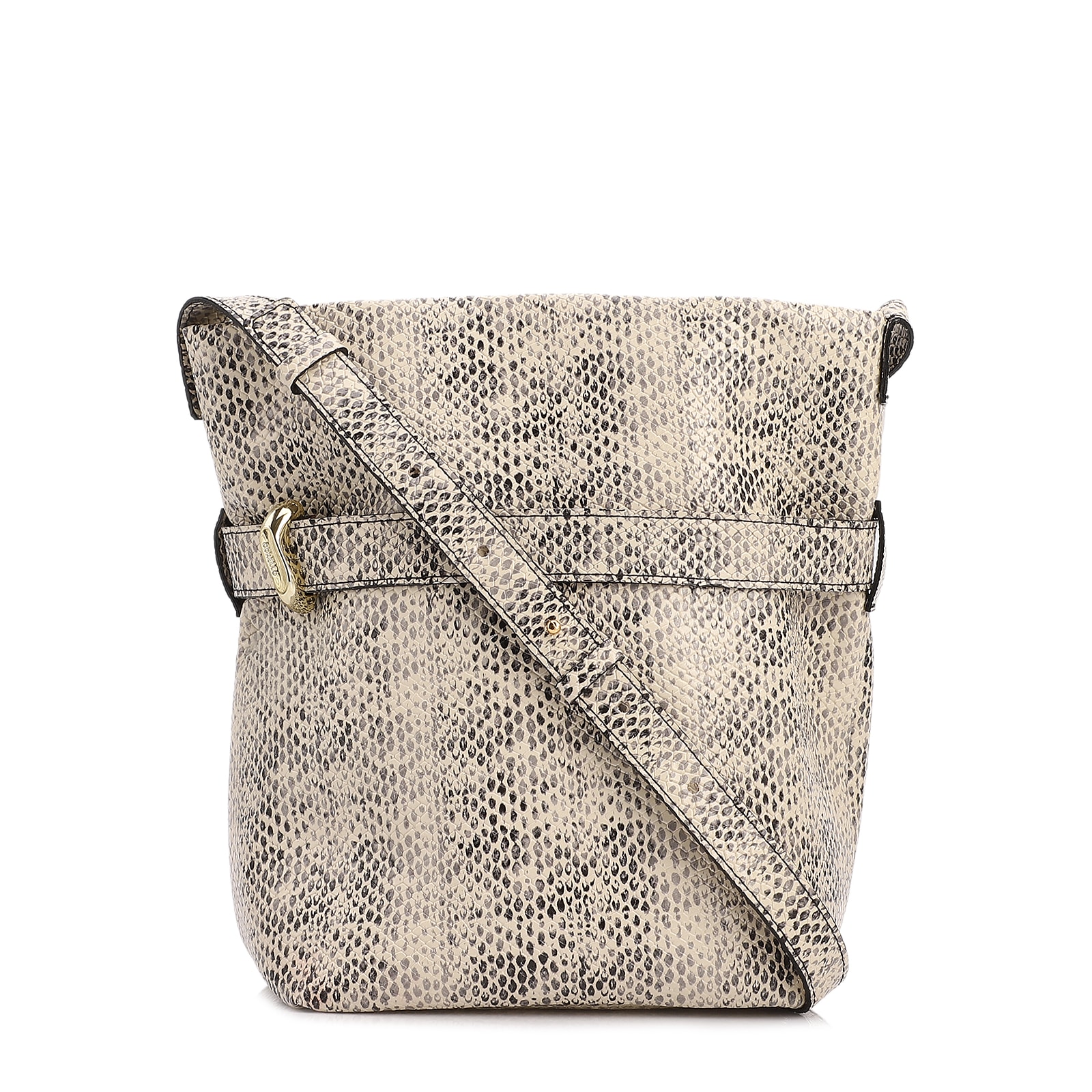Bolsa Bucket Média Alt Python Aplicação Dourada