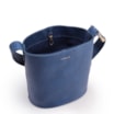 Bolsa Bucket Pequena Couro Antique Azul Alça Fivela - imagem 4