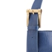 Bolsa Bucket Pequena Couro Antique Azul Alça Fivela - imagem 6