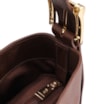 Bolsa Bucket Pequena Couro Antique Marrom Alça Fivela - imagem 5