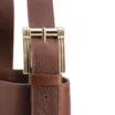 Bolsa Bucket Pequena Couro Antique Marrom Alça Fivela - imagem 6