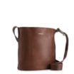 Bolsa Bucket Pequena Couro Antique Marrom Alça Fivela - imagem 2
