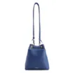 Bolsa Bucket Pequena Couro Nobuck Floater Azul Perfuro - imagem 3