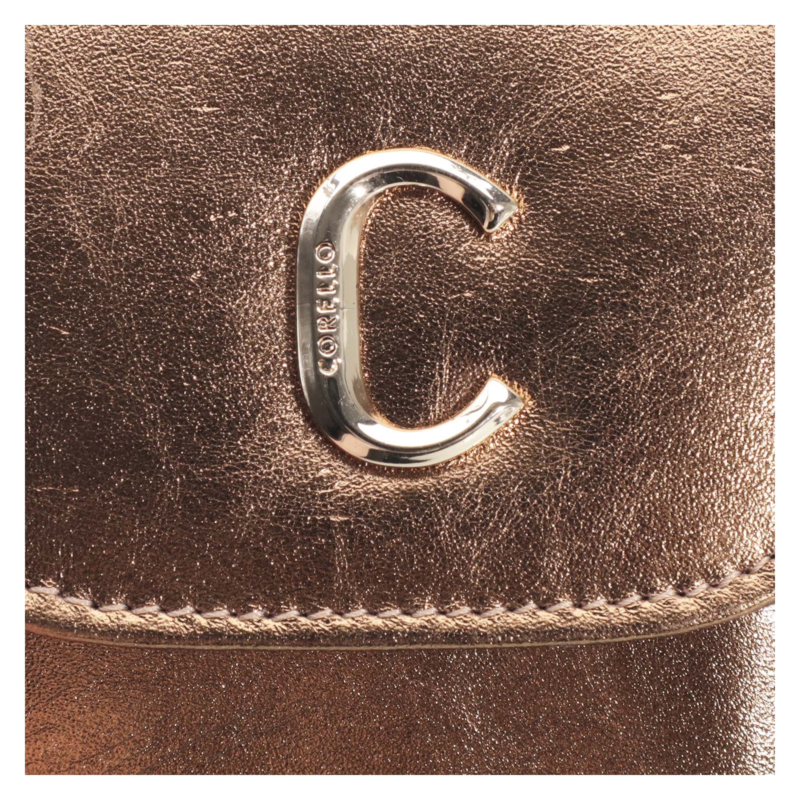 Bolsa Couro Bronze