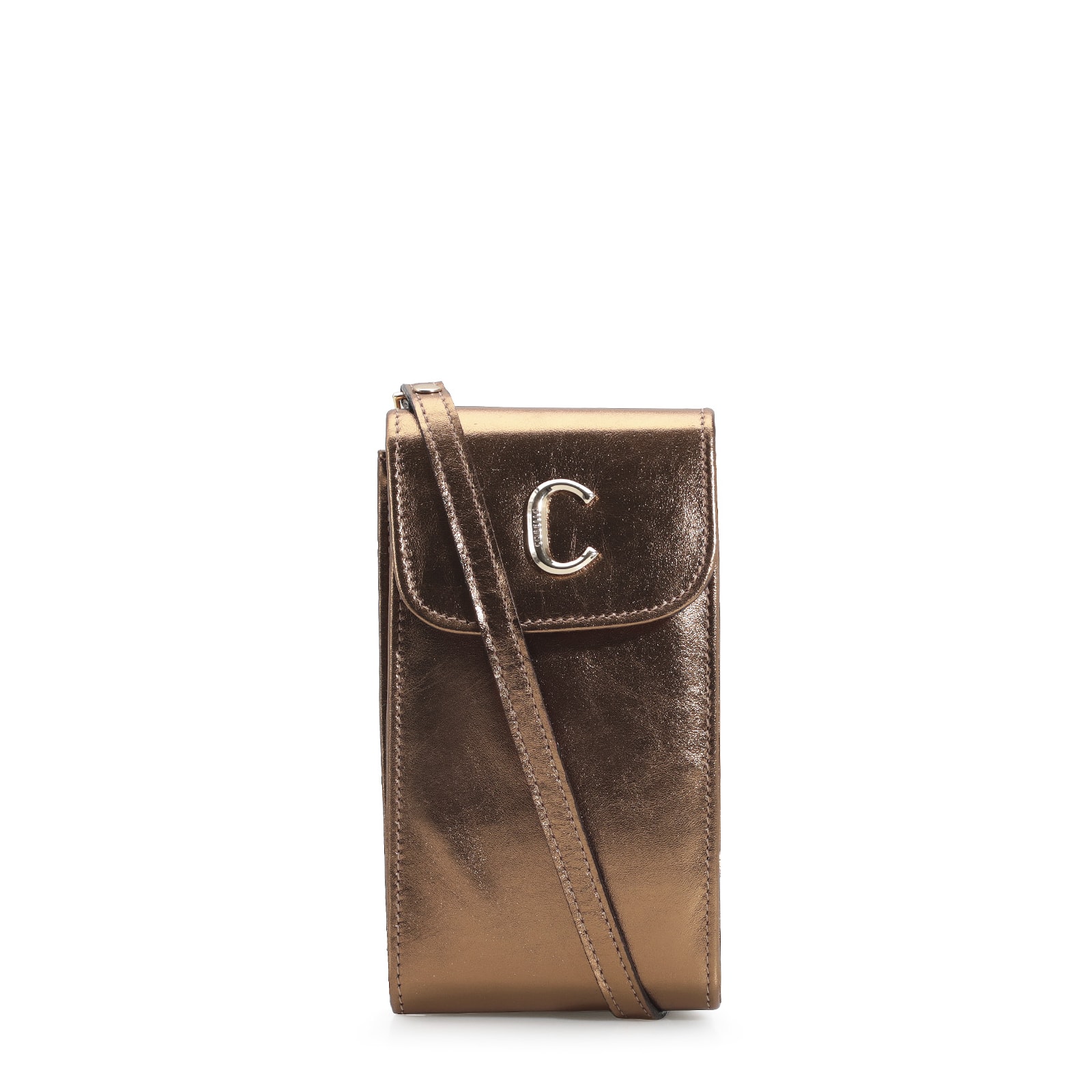 Bolsa Couro Bronze