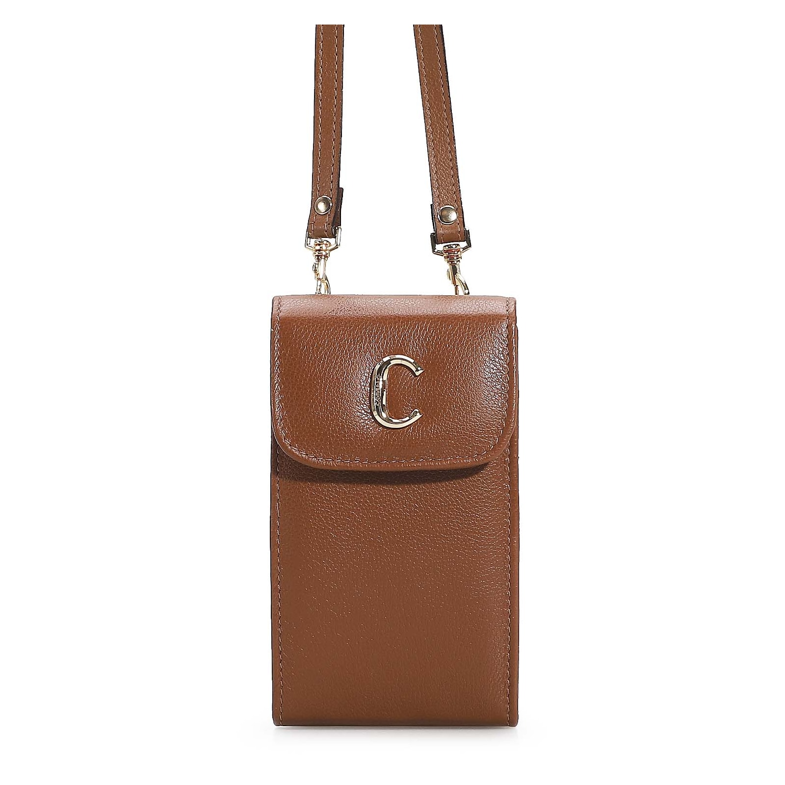 Bolsa Couro Caramelo