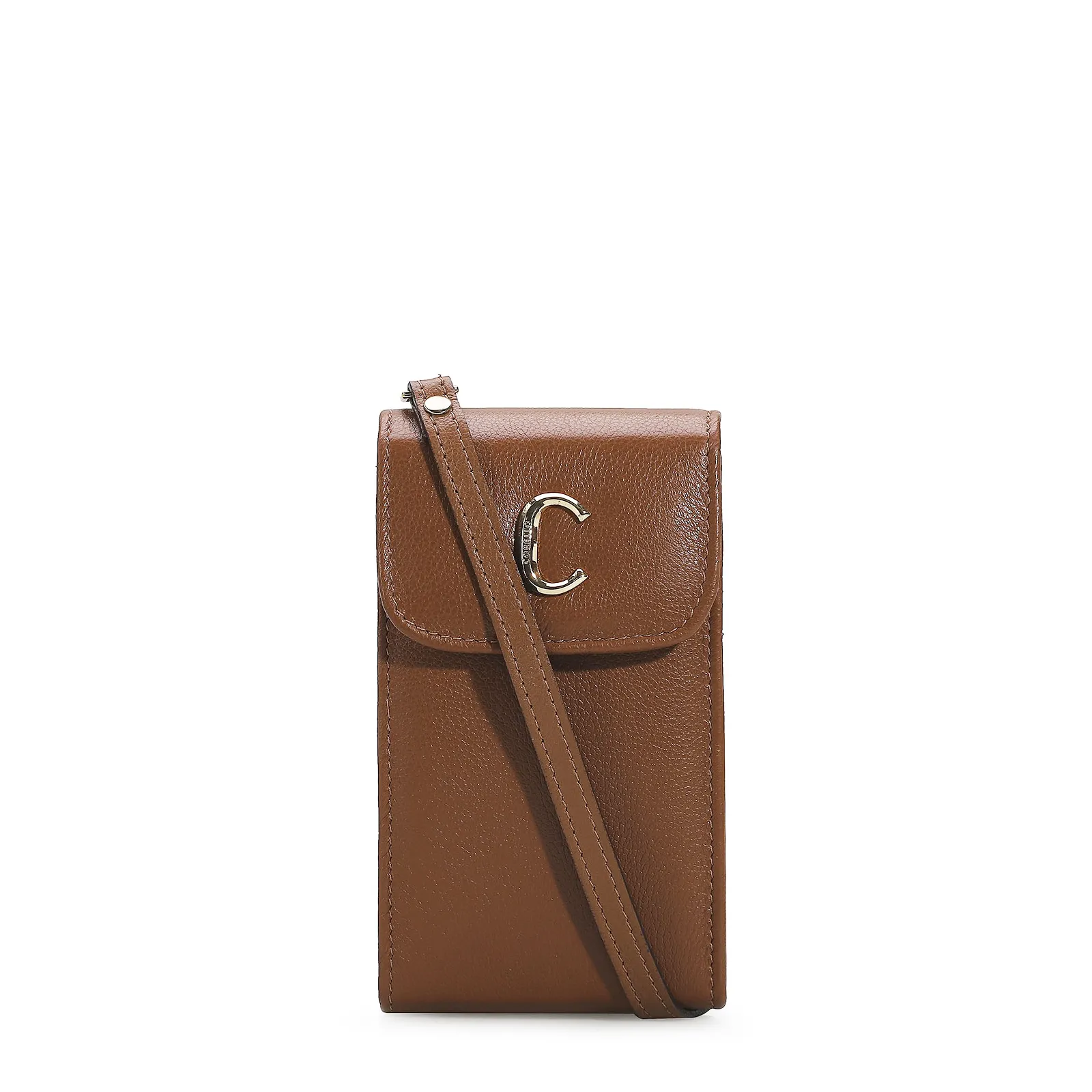 Bolsa Couro Caramelo