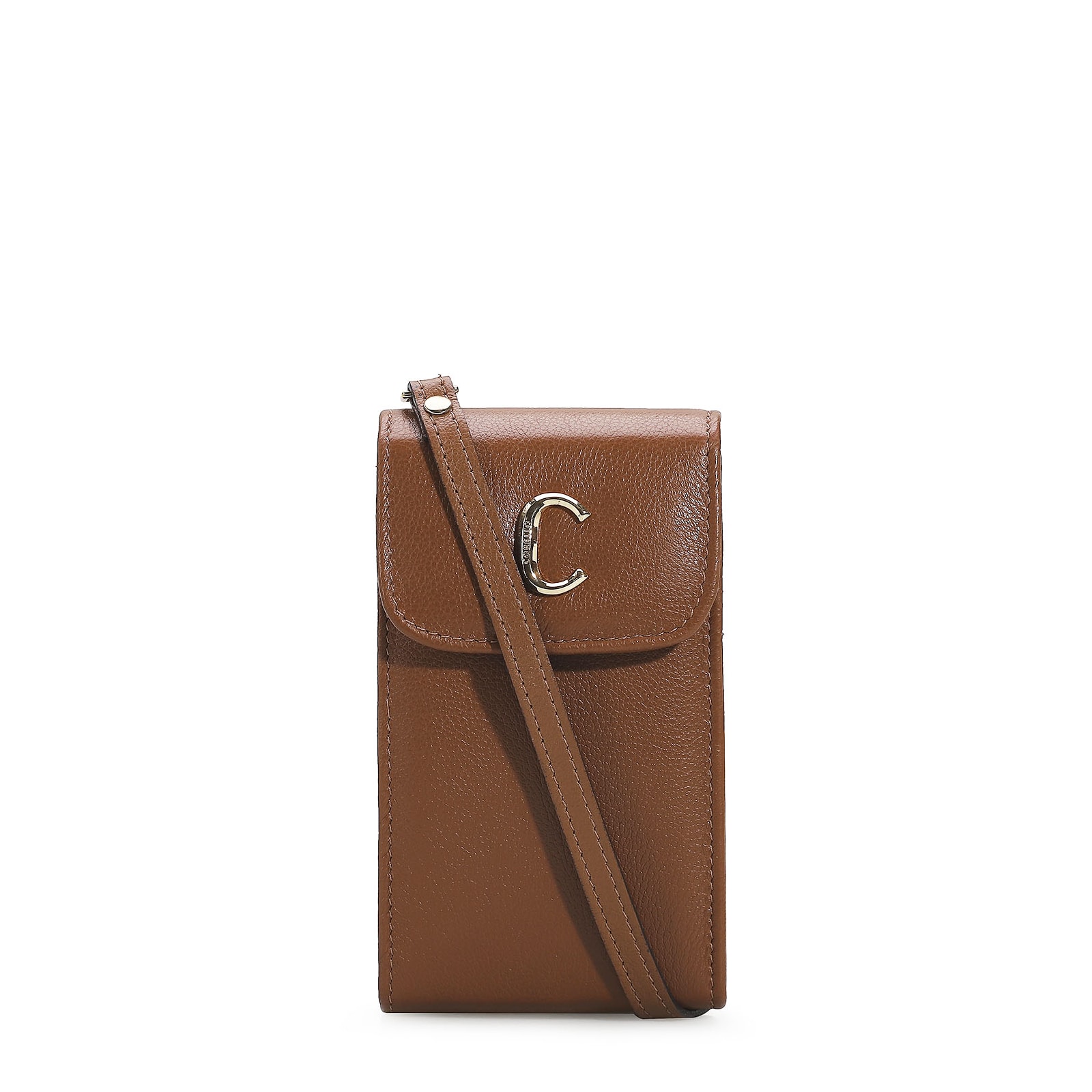 Bolsa Couro Caramelo