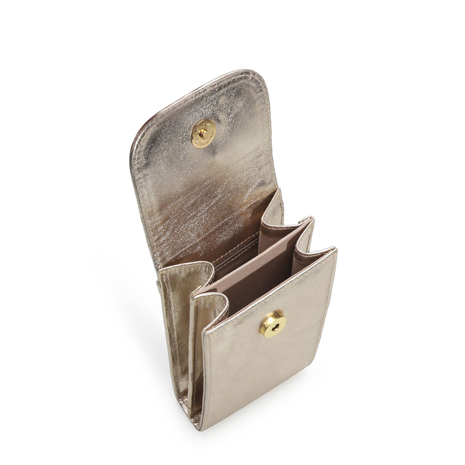 Bolsa Couro Dourado