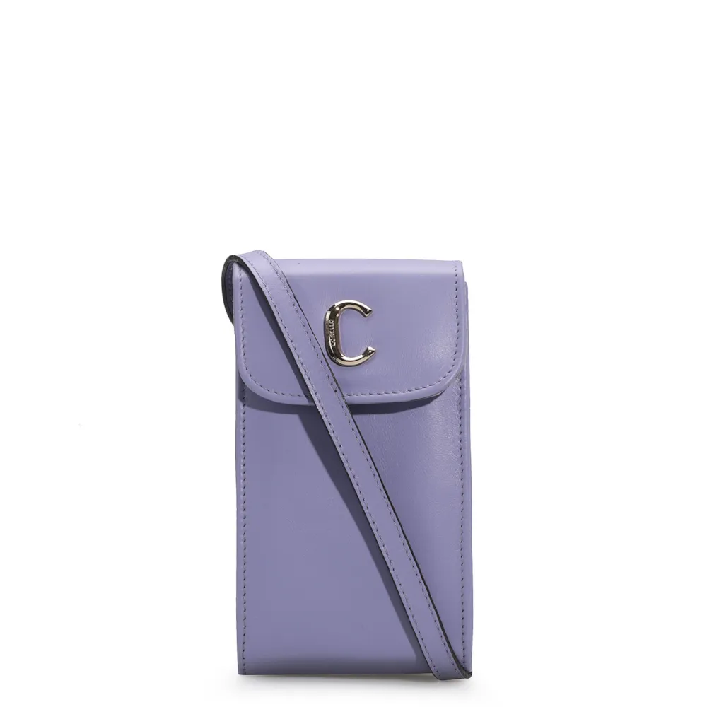 Bolsa Couro Lilás