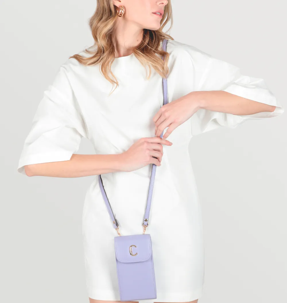 Bolsa Couro Lilás - imagem 2