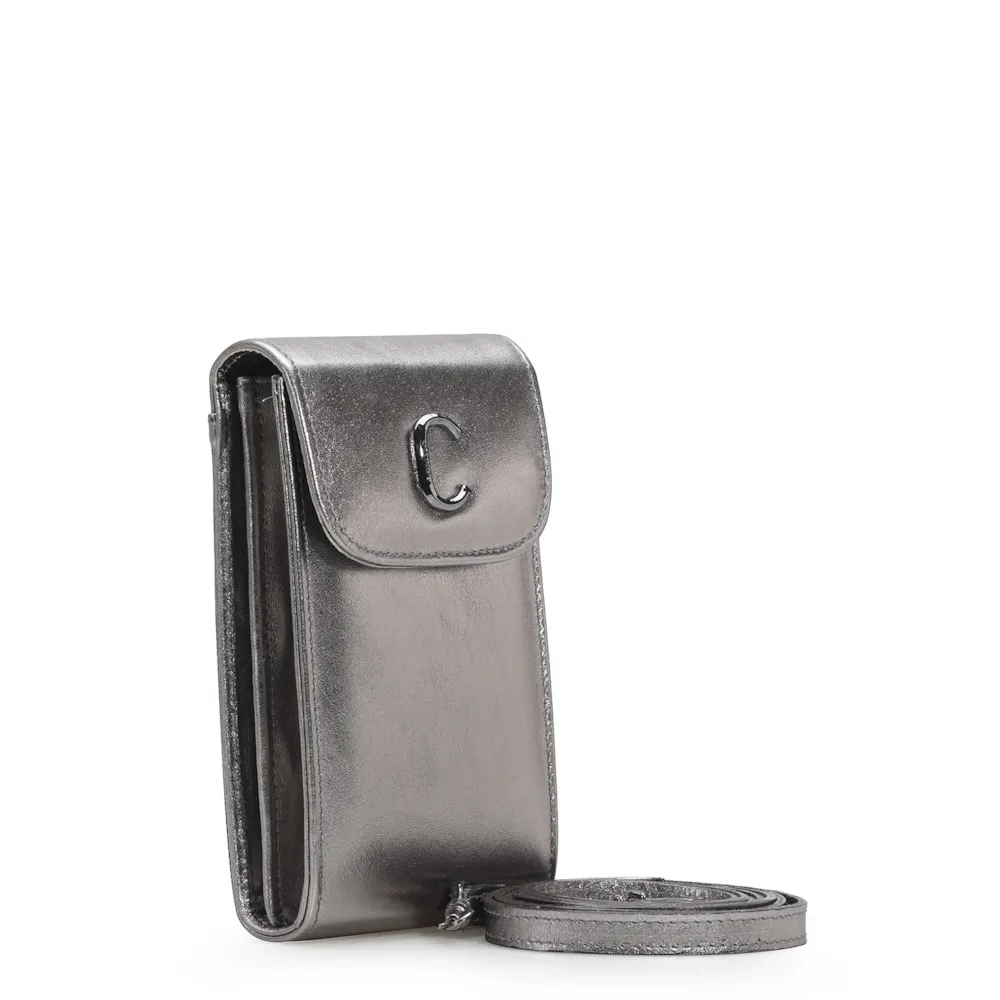 Bolsa Couro Prata - imagem 2