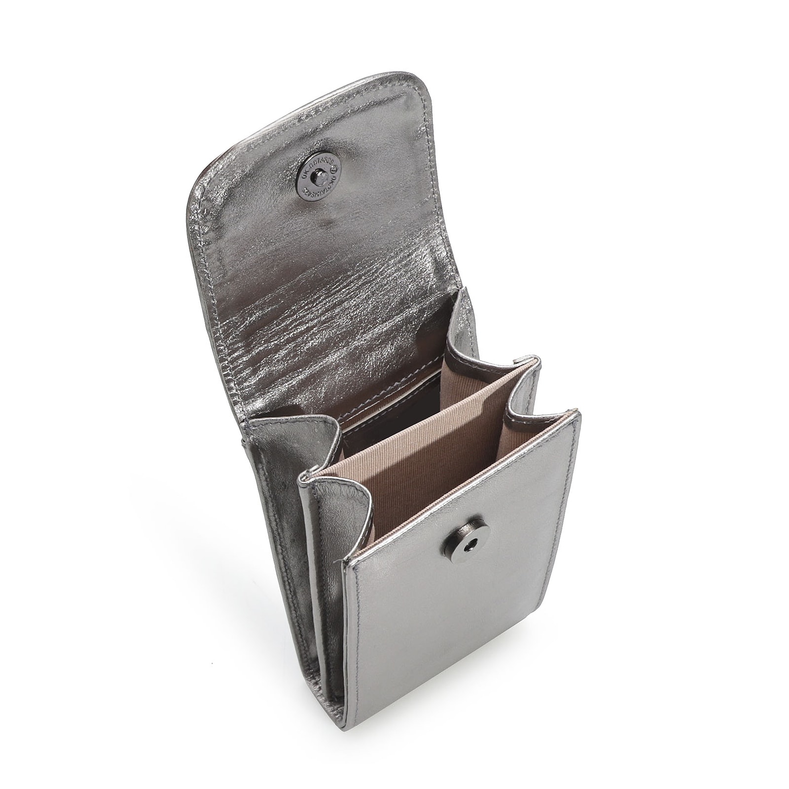 Bolsa Couro Prata