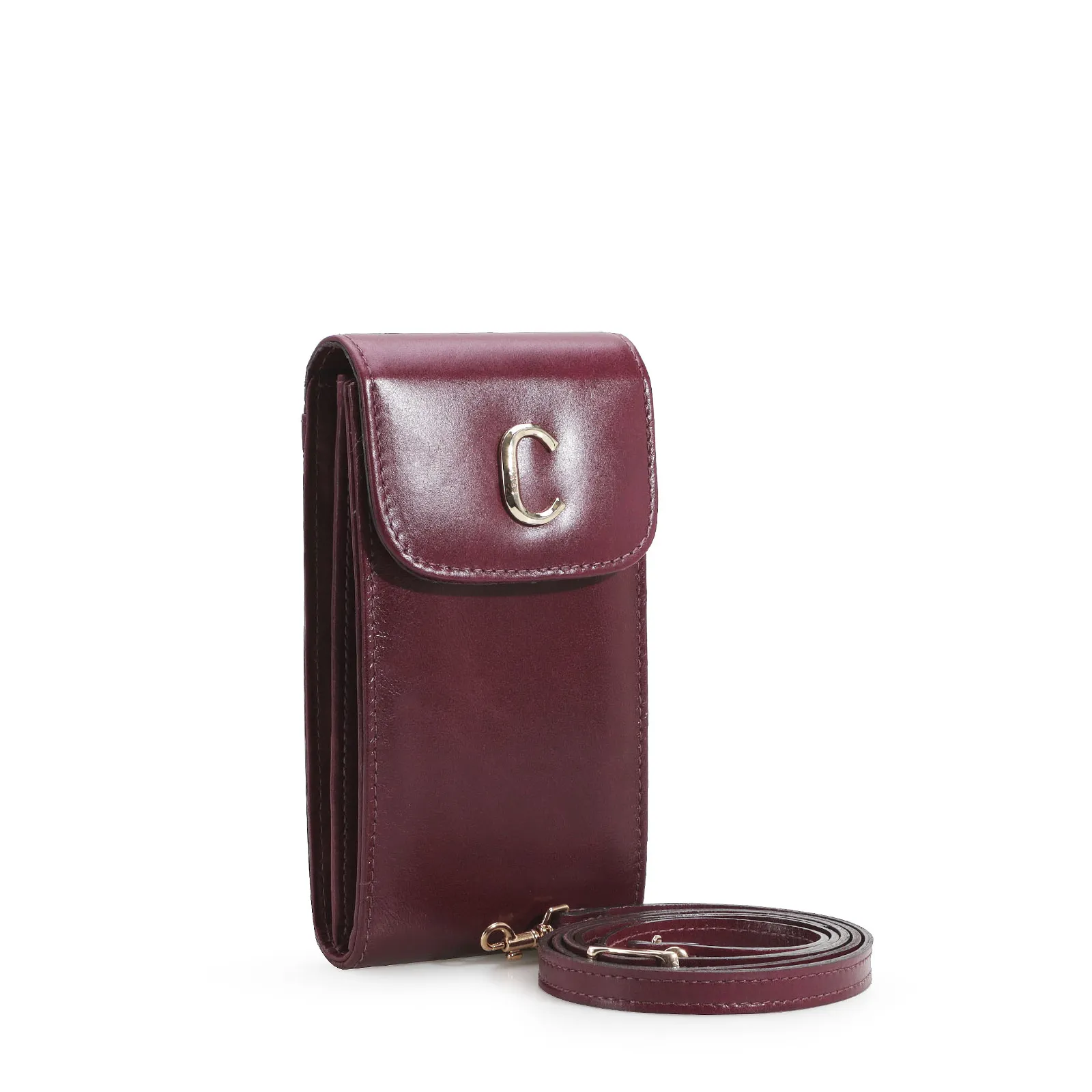 Bolsa Couro Vinho