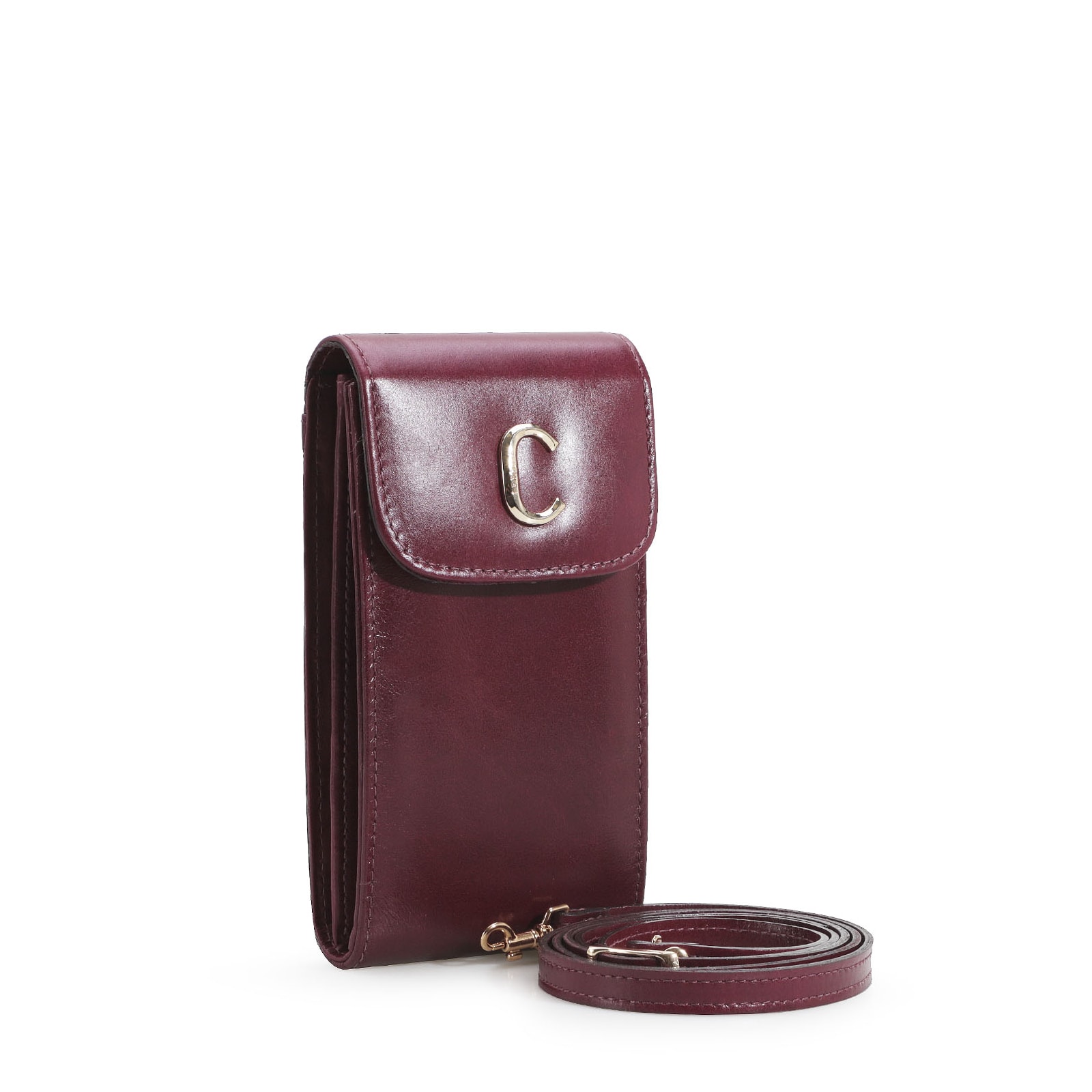 Bolsa Couro Vinho